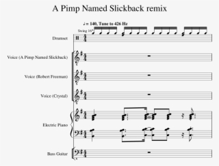 A Pimp Named Slickback Remix Sheet Music For Piano, #6610081