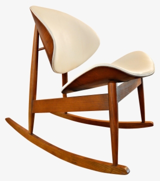 Beautiful Lines On This Rare Rocking Chair Attributed #6610417