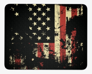 Distressed American Flag Mouse Pad #6612429
