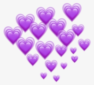 Purple Hearts Heart Emoji Emojis Freetoedit Remixit #6615589