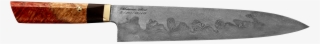 10″ Meteorite Steel Gyuto With Box Elder Handle Back #6623596