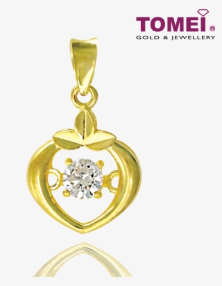 Tomei 916 Yellow Gold "whisper Of Love" Cubic Zirconia #6624662