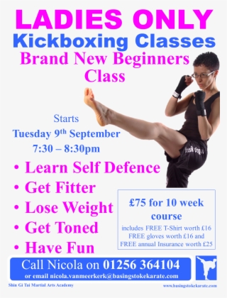 Self Protection Basingstoke, Ladies Only Kickboxing #6626235