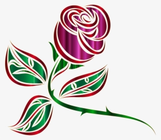 This Free Icons Png Design Of Stylized Rose Extended #6632255