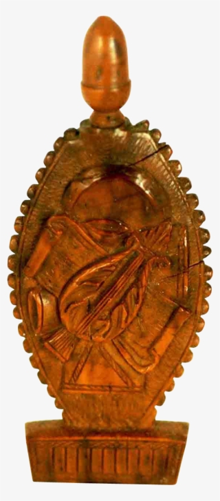 A Finely Carved Coquilla Nut Scent, Perfume Bottle #6633232