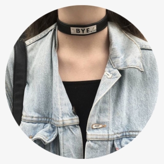 Grunge Tumblr Aesthetic Choker Girl Niche Icon Circle #6636260