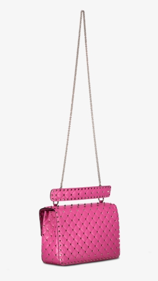 Rockstud Spike Large Shoulder Bag Pink Orchid #6638054
