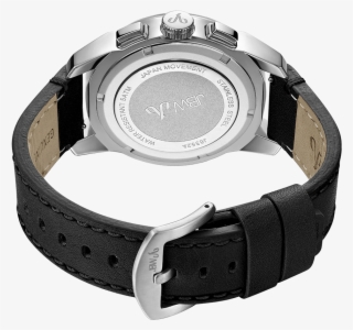 Jbw Mohawk J6352a Stainless Steel Black Leather Diamond #6640479