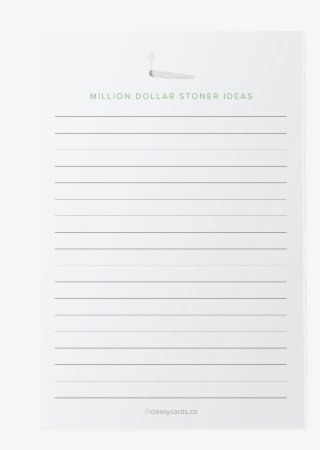 Stoner Ideas Notepad #6642379