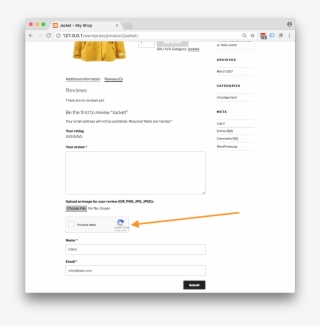 Recaptcha Field To Prevent Fake Reviews #6644308