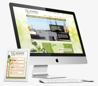 Acadiana Economic Development Mockup With Desktop And #6644908