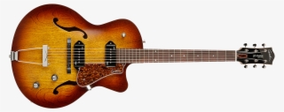 Godin 5th Avenue Cutaway Kingpin Ii P90 In Cognac Burst #6650181