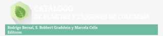 Católogo De Las Plantas Y Líquenes De Colombia #6652055