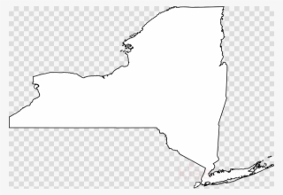 New York State Outline Clipart Manhattan Illinois North #6653636