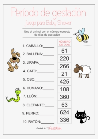 Juego Para Baby Shower Para Imprimir #6656021