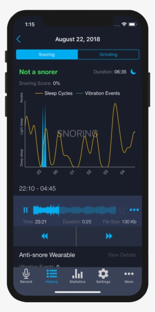 Do I Snore Or Grind App Screen #6660821