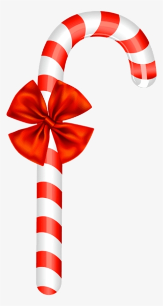 Free Png Candy Cane With Bow Png #6660875