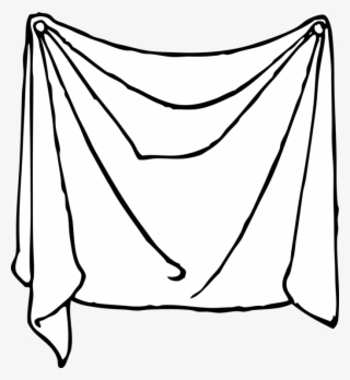 Bed Sheets Linen Line Art #6663801