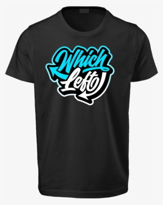 Which Left Cursive Blue Logo T-shirt #6663900