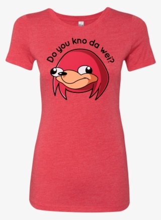 Ugandan Knuckles Womens Triblend Shirt Pop Up Tee Png #6664323