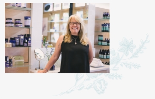 Erika With Floral Background #6665417