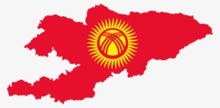 This Free Icons Png Design Of Kyrgyzstan Map Flag #6668367