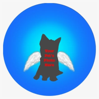 Personalised Dog Angel Ceramic Circle Ornament #6668473