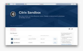 Citrix Receiver Desktop Now In The Citrix Sandbox #6671214