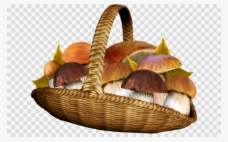 Dessin De Panier Avec Champignon Clipart Mushroom Shiitake #6673163