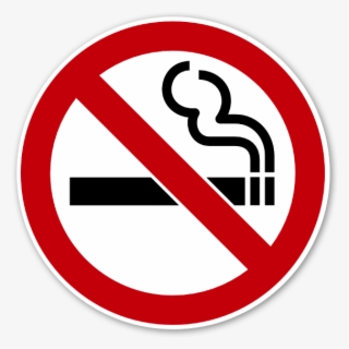 No Smoking Sign Sticker #6676508