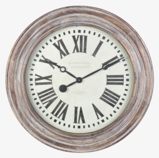 Benjamin Clock Grey Wood #6676828