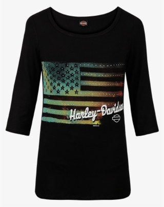 Harley-davidson Washed Flag Dealer Tee #6685085