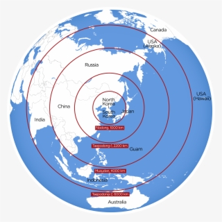 Estimated Maximum Range Of North Korean Missiles #6695092