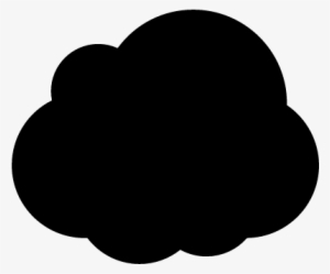 Dark Cloud Shape Vector - Heart #670869