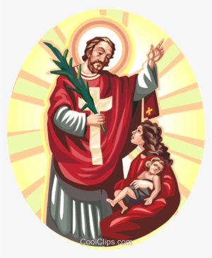 Jesus Christ Blessing Mother And Child Royalty Free - Illustration #671183