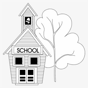 School - School Clipart Black And White Transparent #671399