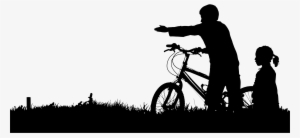 This Free Icons Png Design Of Kids And Bike Silhouette #672416