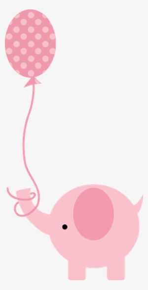 Construction Clipart Baby Shower - Pink Baby Shower Elephant Clipart #672798