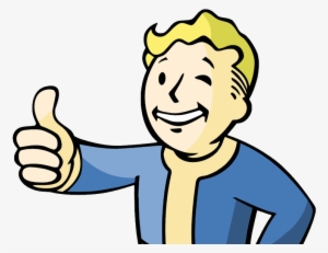 Clipart Cloud Atomic Bomb - Fallout 4 Guy Thumbs Up #672874