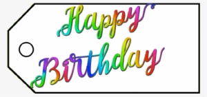 Birthday Gift Tag Gift Tag - Calligraphy #673100