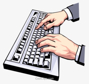 Picture Transparent Library Collection Of Hands On - Typing Clip Art #674135