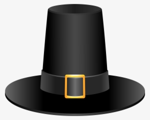 Black Pilgrim Hat Picture - Pilgrim Hat Clip Art .png #674283