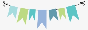 Monster Inc Party, Bunting Banner, Banners, Monsters - Watercolor Green Bunting Png #675225