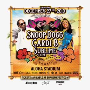 Snoop Dog Cardi B Sublime W/rome Dec 27 Concert Flyer - Concert #676005