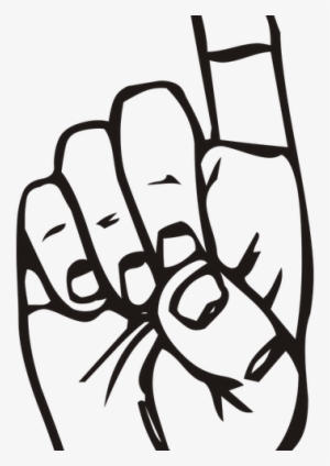 1356 Clipart Hand Pointing Finger - Finger Pointing Up Vector #676683