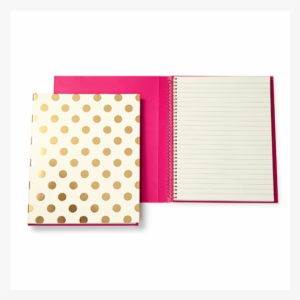 Kate Spade New York Gold Dot Notebook - Kate Spade New York Spiral Notebook Gold #676845