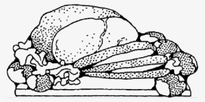 Port, Food, Cartoon, Pig, Potatoes, Beef, Lunch, Meat - Beef Steak Clip Art Black And White #677193