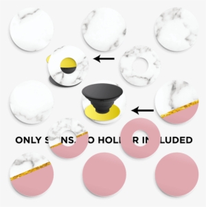 Marble Dusty Pink And Gold - Suction #677567