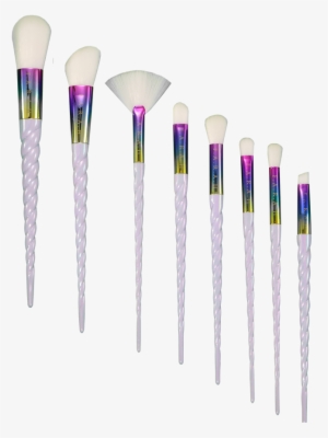 Rainbow White Unicorn Brush Set - Unicorn Brush Png #677639