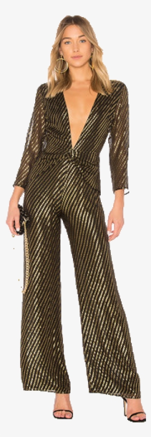 Lpa Jumpsuit 437 In Gold Dot - Clothing #677975
